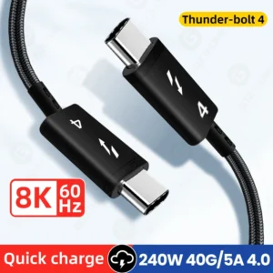 Thunder-bolt 4 USB C to Type C Cable